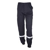Pantalon professionnel avec bandes grise 