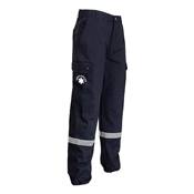 Pantalon professionnel avec bandes grise 