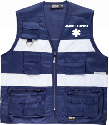 Gilet bandes rétroréfléchissantes
