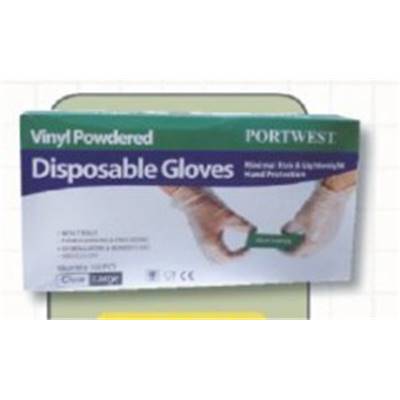 Gants à usage unique vinyle poudré