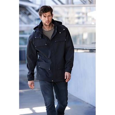 Hooded softshell parka KARIBAN 