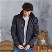 blouson manches démontables, capuche, brodé coeur